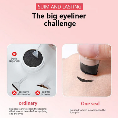 Rotating Dual-Wing Eyeliner Waterproof Stamp Pen