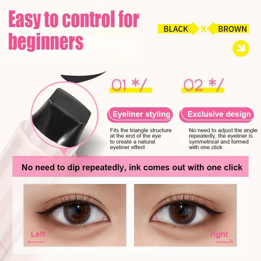 Rotating Dual-Wing Eyeliner Waterproof Stamp Pen