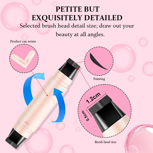 Rotating Dual-Wing Eyeliner Waterproof Stamp Pen